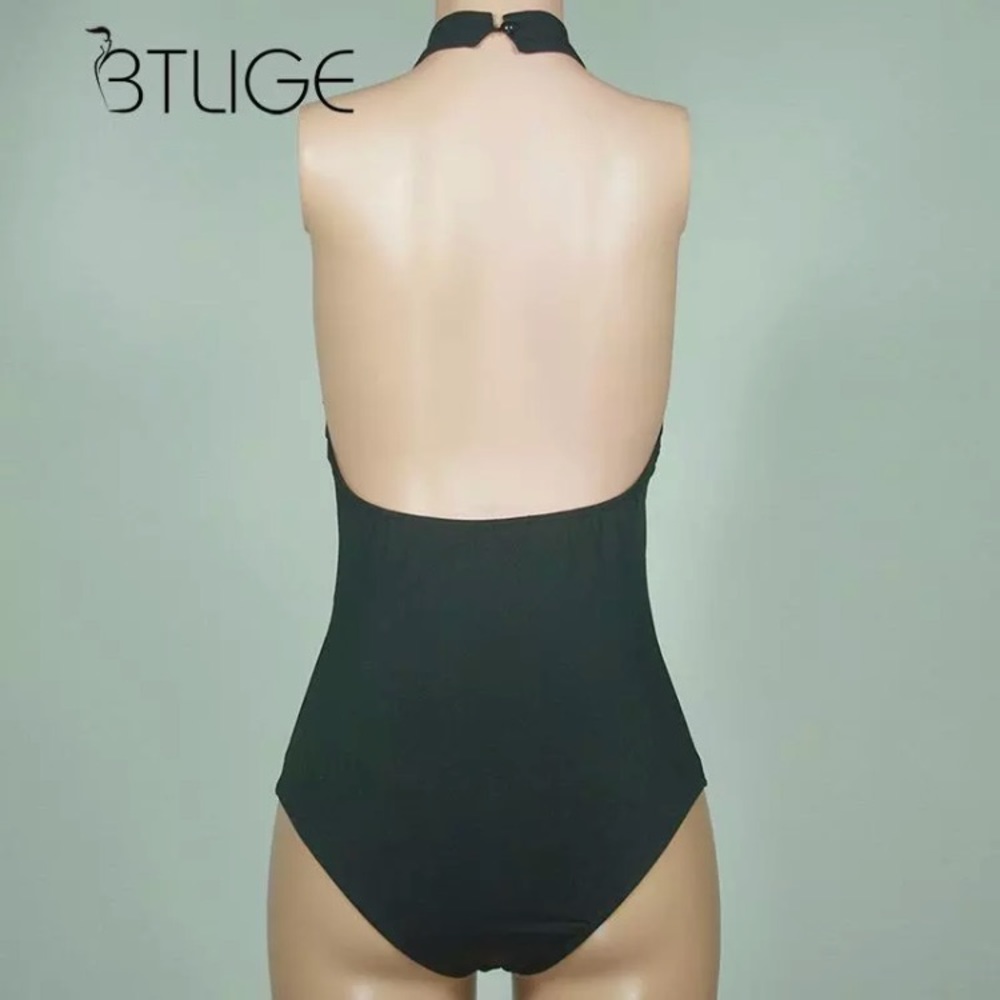 ‘Lorena’ Floral red rose ladder halter bodysuit - Picture 6 of 6